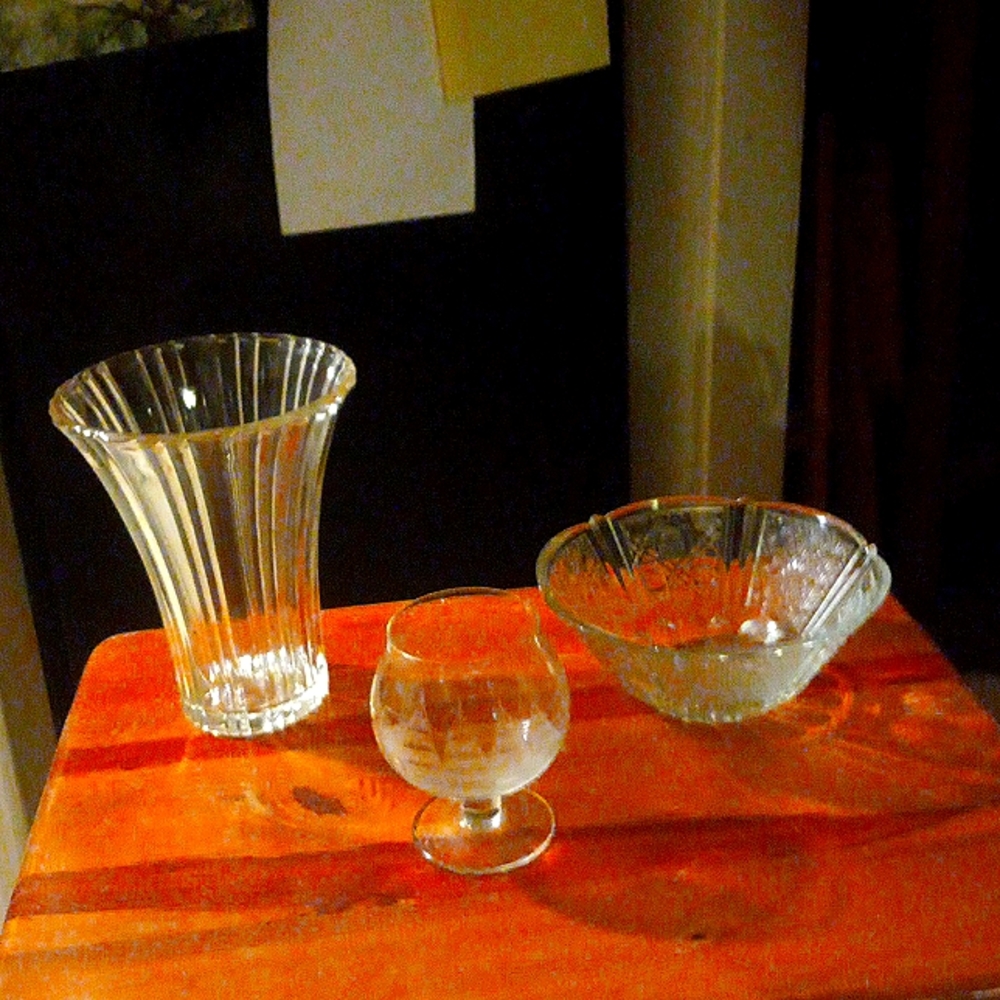 Vintage glassware